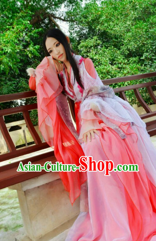 Chinese Kimono Costumes Asian Fashion Fairy Costume Complete Set