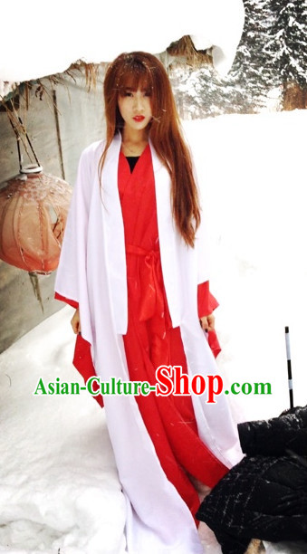 Asian Fashion Chinese Hanfu Clothes Complete Set for Men and Women