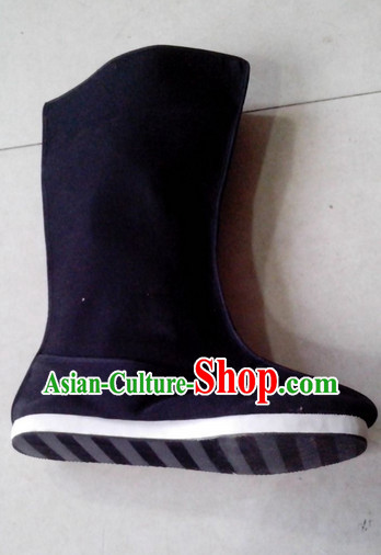 Handmade Asian China Stage Performance Traditional Black Boots online