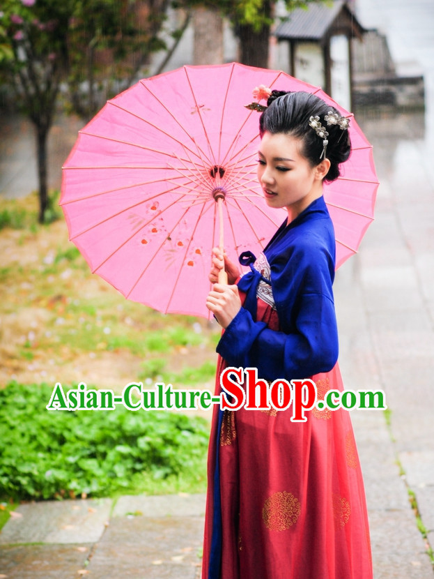 Asian Fashion Oriental Dresses Chinese Hanfu Plus Size Classy Suits Complete Set
