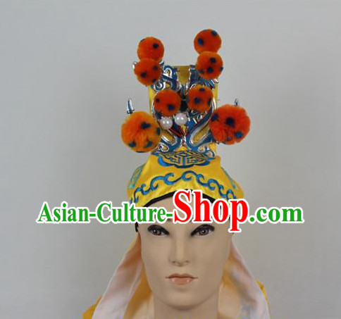 Oriental Chinese Beijing Opera Wu Sheng Character Hat