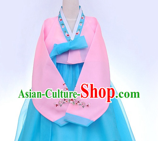 Top Korean Traditional Custom Made Dancing Hanbok Costumes Complete Set for Women