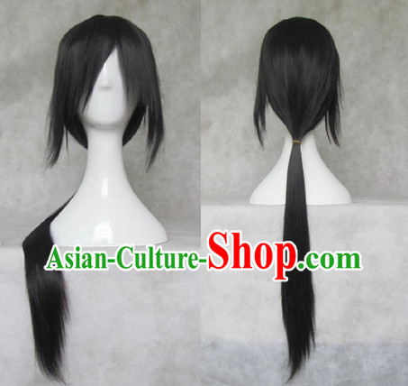 Traditional Chinese Cosplay Long Wig Chinese Ancient Costumes Wig for Men