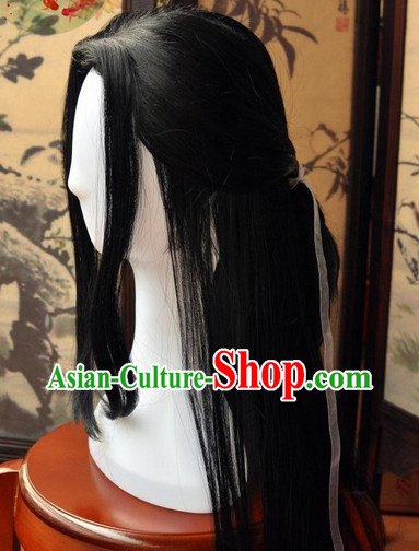 Chinese wigs cosplay wigs long black wigs ancient costumes hanfu