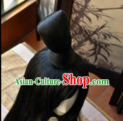 Chinese wigs cosplay wigs long black wigs ancient costumes hanfu