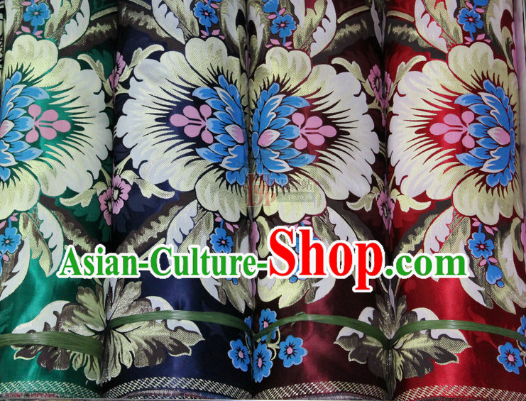 Asian Tibetan Brocades Embroidered Fabric Sewing Material