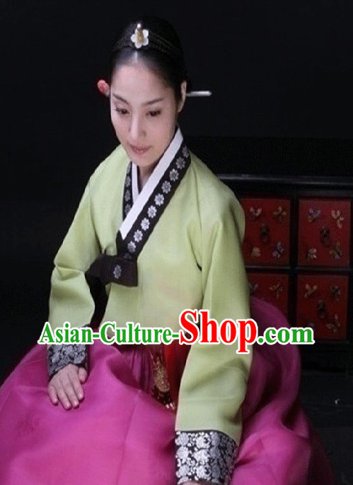 Korean Traditional Clothing Female Plus Size Dress Fashion Clothes Complete Set