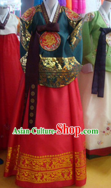 Korean Traditional Garment Imperial Costumes Female Plus Size Dress Fashion Clothes Complete Set