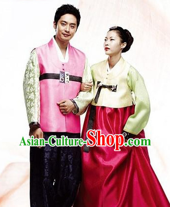 Korean Female and Male National Dress Costumes Traditional Costumes Traditional Clothing