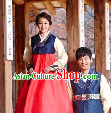 Korean Couple Cusotm Made National Costumes Traditional Hanbok Clothes online Shopping