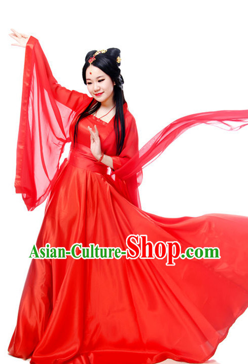 Chinese Costumes Red Hanfu Chinese Traditional Dress for Women