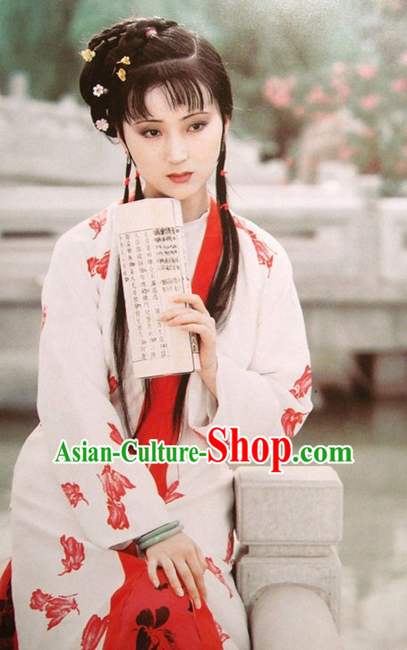 Dream of Red Chamber Lin Daiyu Clothing Costumes Chinese Han Clothing Free Delivery Worldwide