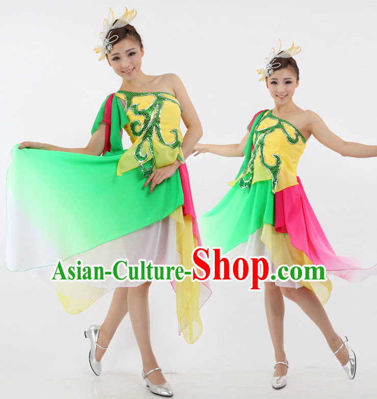 Chinese Traditional Drum Beating Dance Attire Discount Dance Dostumes Discount Dance Supply for Women