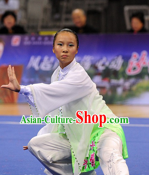 Top Tai Chi Qi Gong Yoga Clothing Yoga Wear Yoga Pants Yang Tai Chi Quan Kung Fu Competition Uniform for Women
