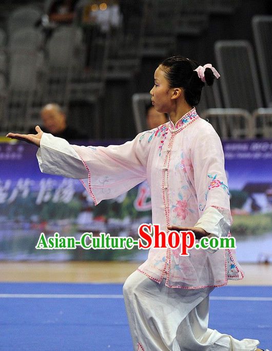Top Tai Chi Qi Gong Yoga Clothing Yoga Wear Yoga Pants Yang Tai Chi Quan Kung Fu Competition Uniforms for Women