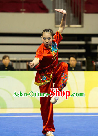Top Chinese Martial Arts Competition Uniform Kung Fu Suit Gongfu Uniforms for Women