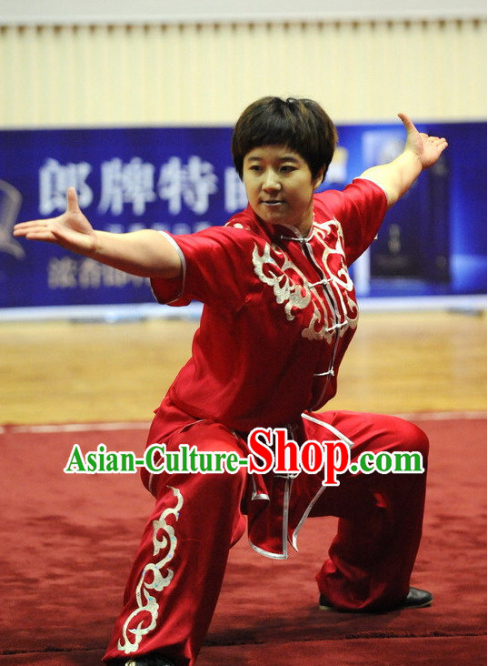 Top Chinese Kung Fu Uniform Martial Arts Uniforms Kungfu Suits Competition Costumes Complete Set