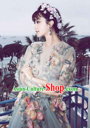 Chinese costumes sexy hanfu ancient princess clothing hair accessories