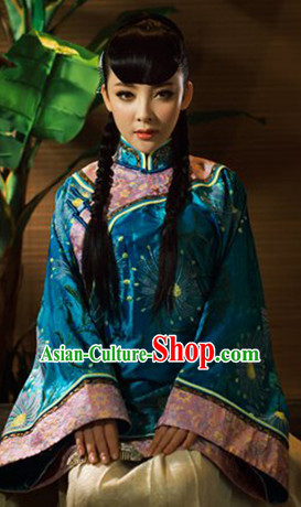 Tradiitonal Chinese Minguo Blouse and Skirt Complete Set for Women