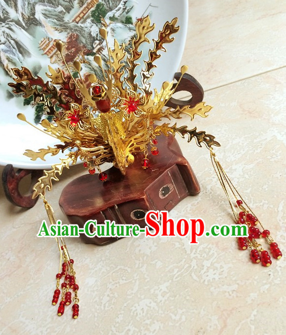 Traditional Chinese Handmade Phoenix Hair Accessories Hair Jewelry