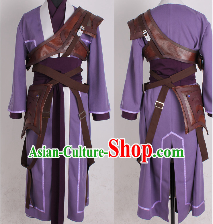 Asia Fashion Top Chinese Cosplay Wu Xia Chivalry Costumes Complete Set