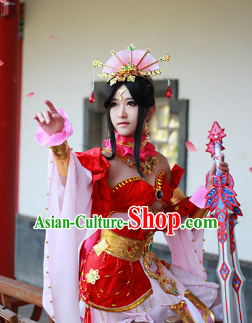 Top Chinese Xi Shi Beauty Halloween Costumes and Accessories Complete Set