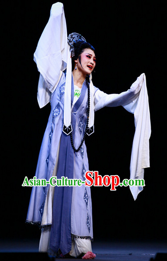 Asian Chinese Traditional Dress Theatrical Costumes Ancient Chinese Clothing Nun Costumes and Hat