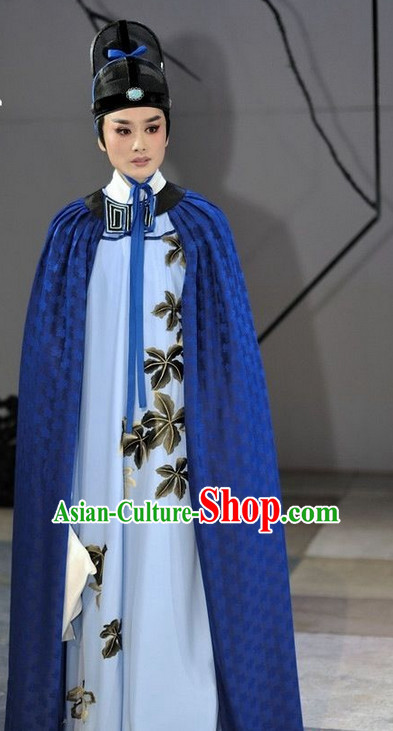 Asian Chinese Traditional Dress Theatrical Costumes Ancient Chinese Clothing Noblemen Costumes and Hat