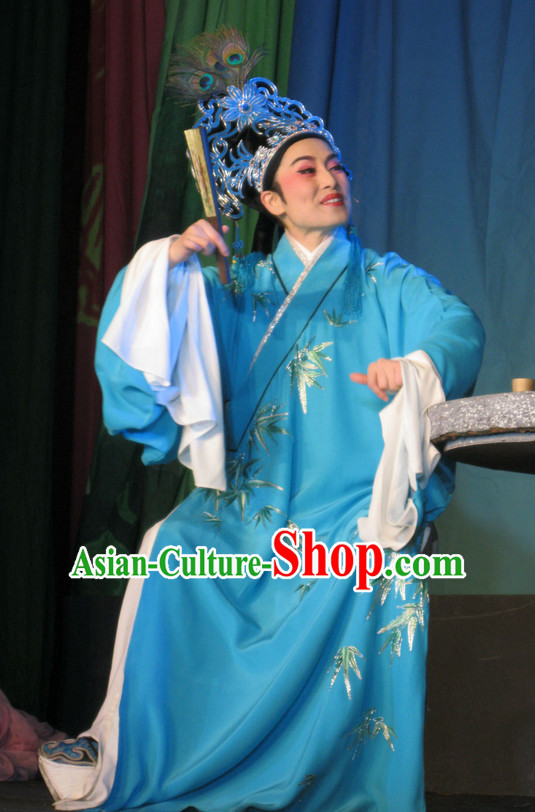 Asian Chinese Traditional Dress Theatrical Costumes Ancient Chinese Clothing Young Student Costumes and Hat