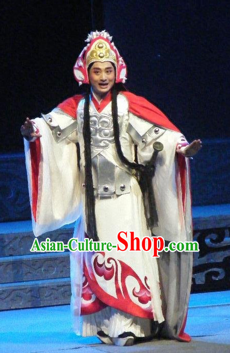 Chinese Traditional Dresses Theatrical Costumes Ancient Chinese Hanfu General Costumes and Hat