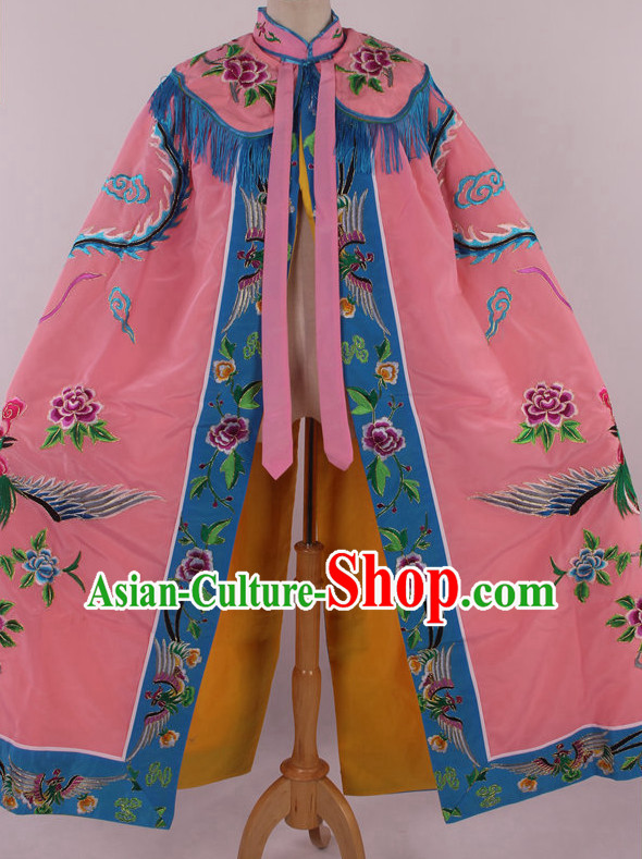 Chinese Traditional Dresses Theatrical Costumes Ancient Chinese Hanfu Empress Phoenix Embroidered Cape