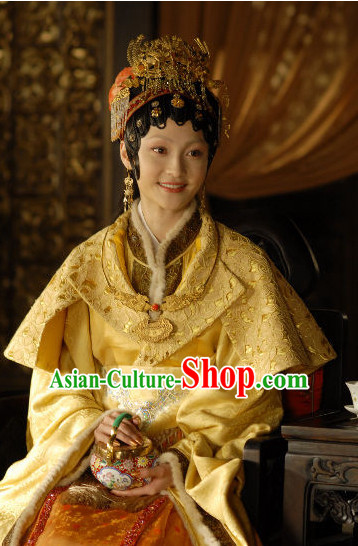China Dream of Red Chamber Jia Baoyu Costumes and Hair Jewelry Complete Set for Women