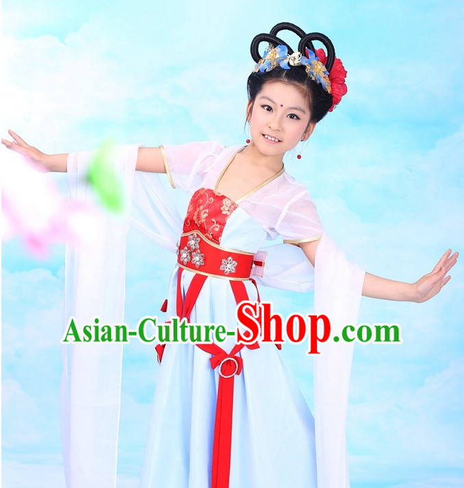 Traditional Chinese Fairy Classical Costumes Complete Set for Kids