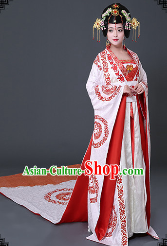 Chinese Hanfu Asian Fashion Japanese Fashion Plus Size Dresses Traditional Clothing Asian Empress Costumes and Hair Accessories