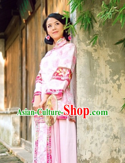 Custom Hanfu Dress Minguo Chinese Clothing Complete Set for Women