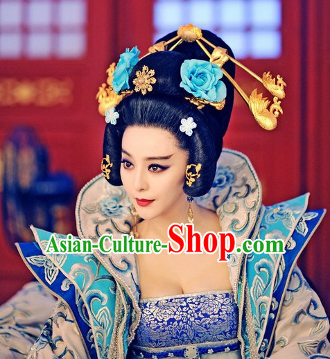 Handmade Chinese Empress Wigs and Hair Accessories