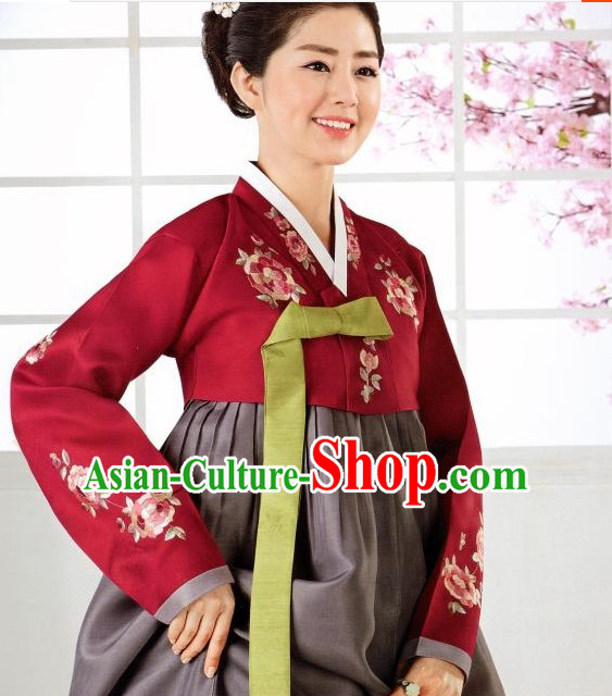 Korean Classic Han Bok Garment and Hair Accessories Complete Set for Women