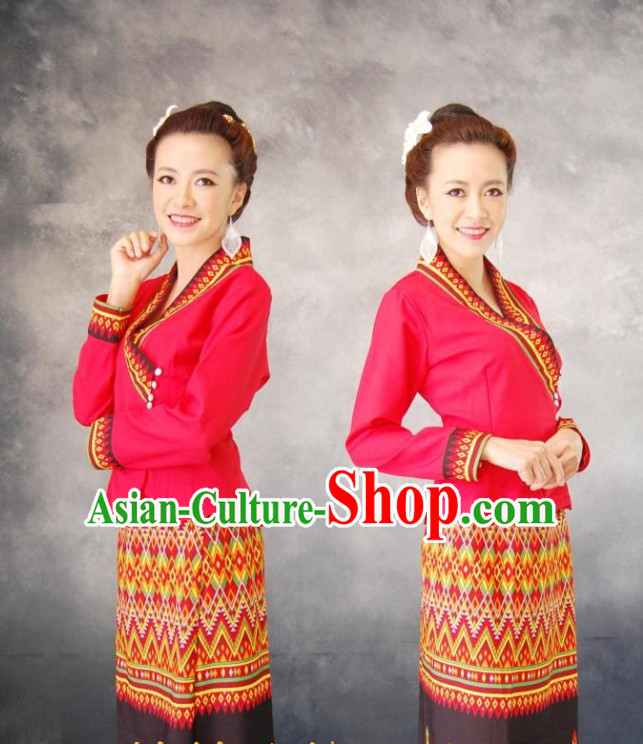 Thailand Fashion Thailand Customs Thai Shirts and Skirts for Women