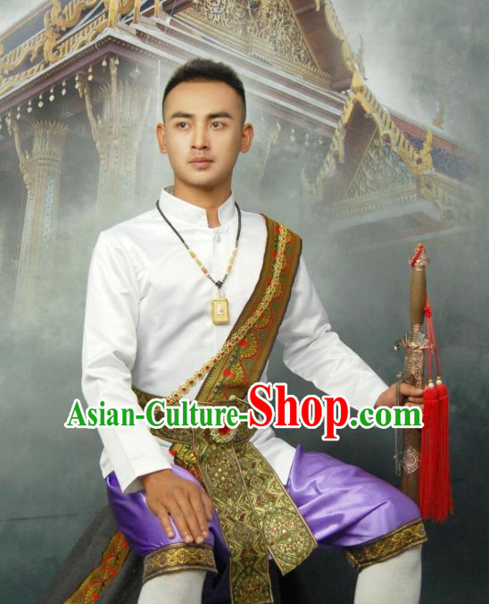 Thailand National Blouse and Pants Clothing for Men