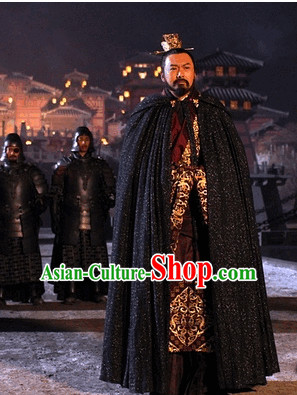 Ancient King Emperor Costumes and Head Piece for Men