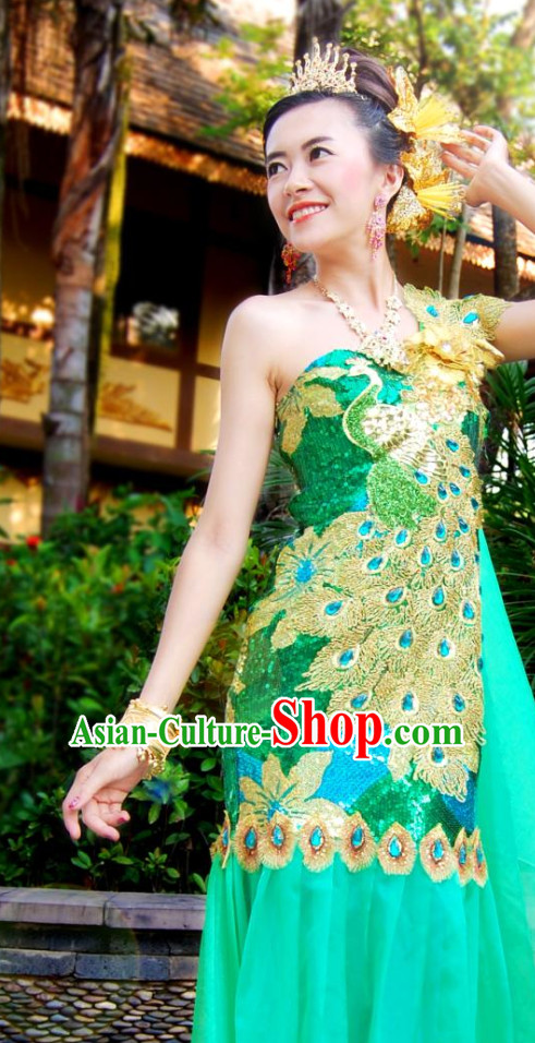 Top Traditional Thailand Classicial Dress Plus Size Clothing Formal Suit online Clothes Shopping