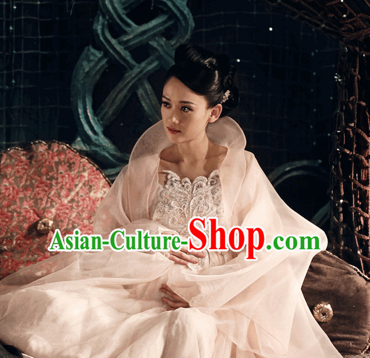 Top Chinese Princess High Collar Cosplay Halloween Costumes Complete Set for Women