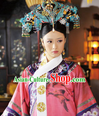 Chinese Qing Classic Palace Empress or Queen Phoenix Head Accessories Set