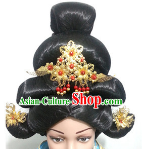 Chinese Classic Wigs Hair Extensions Lace Front Wig Hair Pieces for Women