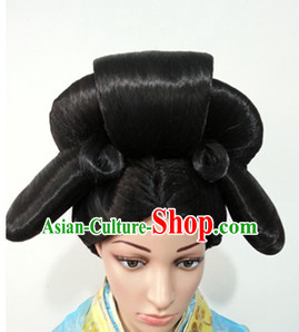 Chinese Classicial Wigs Hair Extensions Lace Front Wig Hair Pieces for Ladies