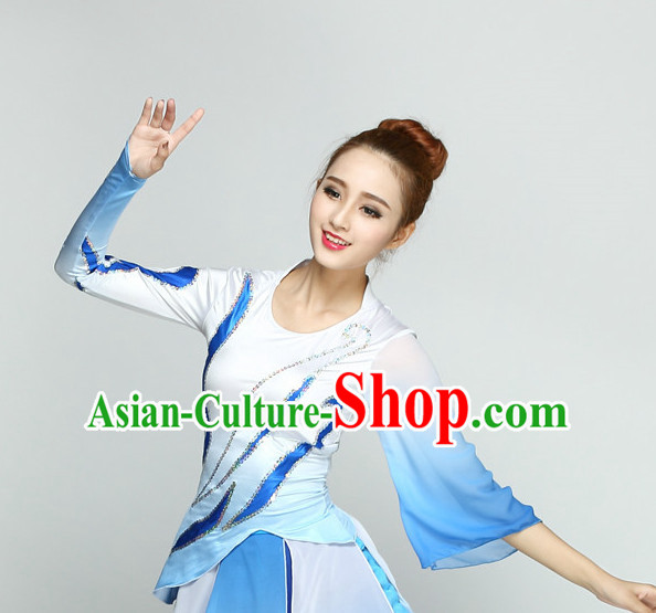 Top Chinese Quality Dance Costumes and Headdress Complete Set for Women