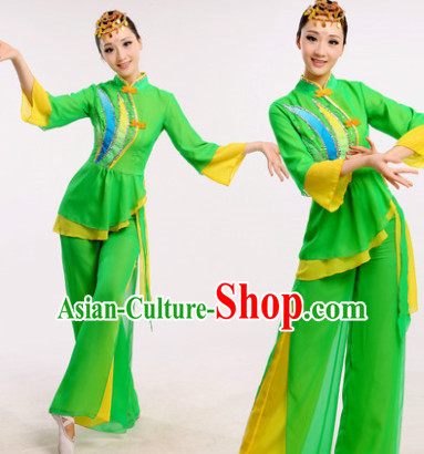Chinese Folk Dance Costume Dancewear Discount Dane Supply Clubwear Dance Wear China Wholesale Dance Clothes for Girls