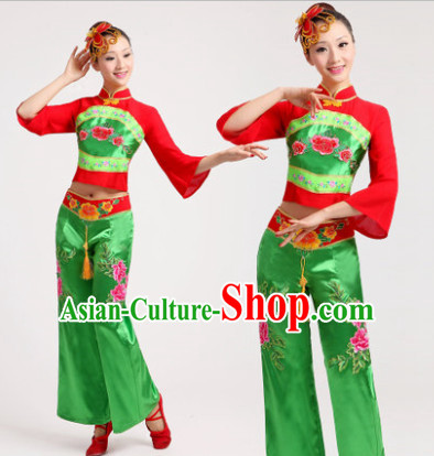 Traditional Oriental Yoga Dance Rosy Costume Indian Belly Dance