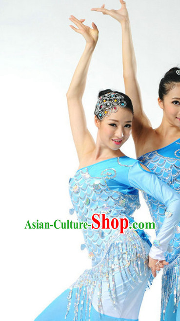 Chinese Folk Fish Dancing Costume Dancewear Discount Dane Supply Dance Wear China Wholesale Dance Clothes
