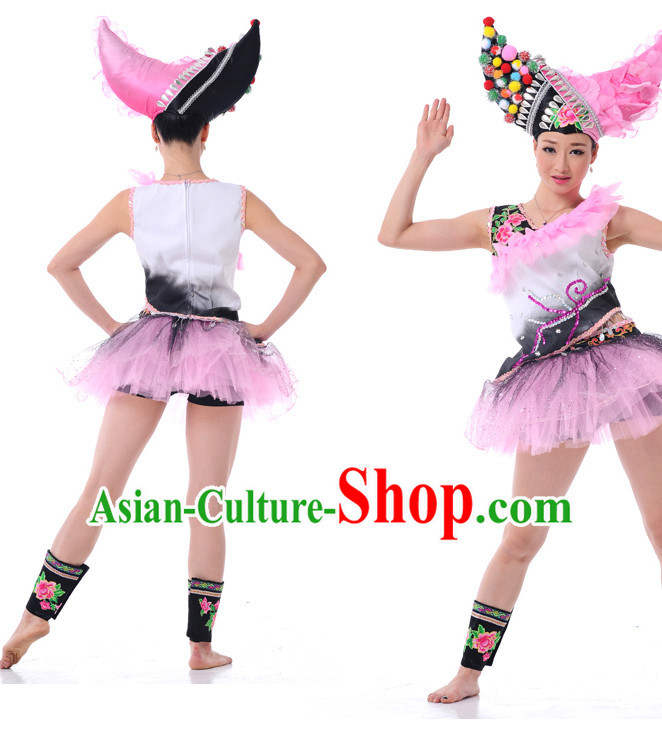 Chinese Girls Folk Dance Costumes Dancewear Discount Dane Supply Clubwear Dance Wear China Wholesale Dance Clothes